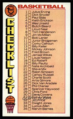 1976-77 Topps - [Base] #48 - Checklist [NM]