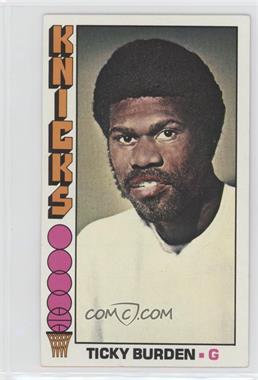 1976-77 Topps - [Base] #51 - Ticky Burden