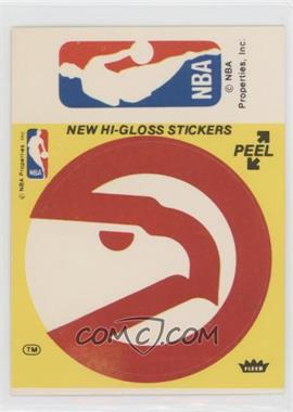 1976-78 Fleer NBA Basketball Team Stickers - [Base] #_AHNB.1 - Atlanta Hawks/NBA Logo (Yellow)