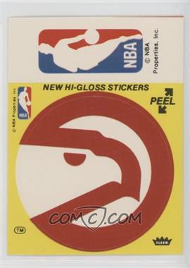 1976-78 Fleer NBA Basketball Team Stickers - [Base] #_AHNB.1 - Atlanta Hawks/NBA Logo (Yellow)