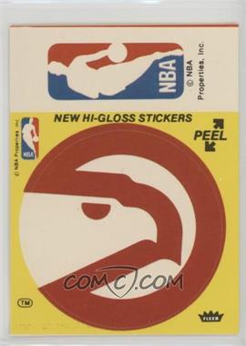 1976-78 Fleer NBA Basketball Team Stickers - [Base] #_AHNB.1 - Atlanta Hawks/NBA Logo (Yellow)