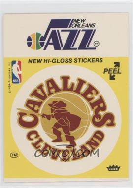 1976-78 Fleer NBA Basketball Team Stickers - [Base] #_CCNO.1 - Cleveland Cavaliers/New Orleans Jazz (Yellow)