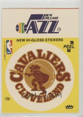 1976-78 Fleer NBA Basketball Team Stickers - [Base] #_CCNO.1 - Cleveland Cavaliers/New Orleans Jazz (Yellow)