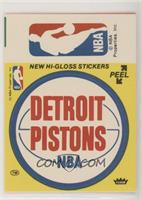 Detroit Pistons/NBA Logo (Yellow)