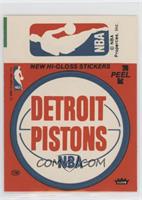 Detroit Pistons/NBA Logo (Red)