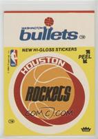 Houston Rockets/Washington Bullets (Yellow) [Good to VG‑EX]