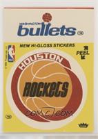 Houston Rockets/Washington Bullets (Yellow)