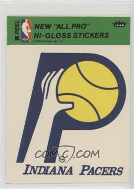 1976-78 Fleer NBA Basketball Team Stickers - [Base] #_INPA.1 - Indiana Pacers Team (Green) [Good to VG‑EX]