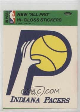 1976-78 Fleer NBA Basketball Team Stickers - [Base] #_INPA.1 - Indiana Pacers Team (Green) [Good to VG‑EX]
