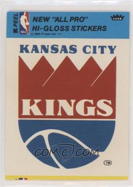 1976-78 Fleer NBA Basketball Team Stickers - [Base] #_KCKI.3 - Kansas City Kings Team (Blue)