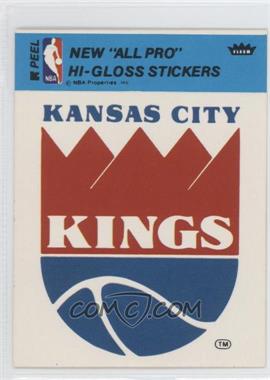 1976-78 Fleer NBA Basketball Team Stickers - [Base] #_KCKI.3 - Kansas City Kings Team (Blue)