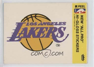 1976-78 Fleer NBA Basketball Team Stickers - [Base] #_LOAL.2 - Los Angeles Lakers Team (Yellow)