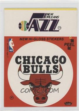 1976-78 Fleer NBA Basketball Team Stickers - [Base] #_NOCB.2 - New Orleans Jazz, Chicago Bulls (Red)