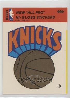 1976-78 Fleer NBA Basketball Team Stickers - [Base] #_NYKN.3 - New York Knicks (Red) [Good to VG‑EX]