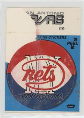 1976-78 Fleer NBA Basketball Team Stickers - [Base] #_NYSA.2 - New York Nets/San Antonio Spurs (Blue) [COMC RCR Poor]