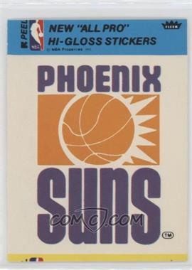 1976-78 Fleer NBA Basketball Team Stickers - [Base] #_PHSU.1 - Phoenix Suns Team (Blue)