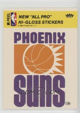 1976-78 Fleer NBA Basketball Team Stickers - [Base] #_PHSU.2 - Phoenix Suns Team (Yellow)