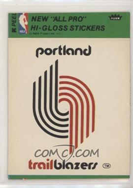 1976-78 Fleer NBA Basketball Team Stickers - [Base] #_POTB.1 - Portland Trail Blazers Team (Green)