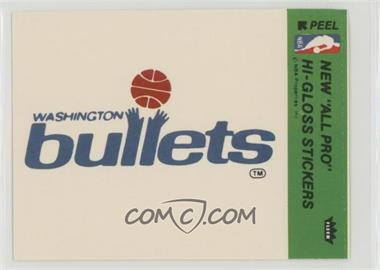 1976-78 Fleer NBA Basketball Team Stickers - [Base] #_WABU.1 - Washington Bullets Team (Green) [Good to VG‑EX]