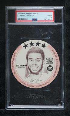 1976 MSA NBA Player Discs - [Base] - Buckmans #_KAAB - Kareem Abdul-Jabbar [PSA 9 MINT]