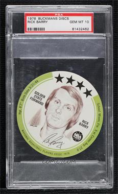 1976 MSA NBA Player Discs - [Base] - Buckmans #_RIBA - Rick Barry [PSA 10 GEM MT]