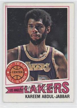 1977-78 Topps - [Base] - White Back #1 - Kareem Abdul-Jabbar