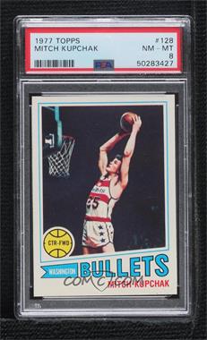 1977-78 Topps - [Base] - White Back #128 - Mitch Kupchak [PSA 8 NM‑MT]