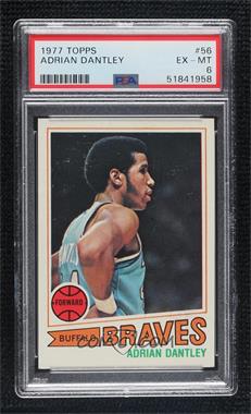 1977-78 Topps - [Base] - White Back #56 - Adrian Dantley [PSA 6 EX‑MT]