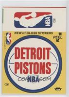 Detroit Pistons (Yellow)