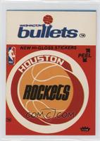 Houston Rockets/Washington Bullets (Red)