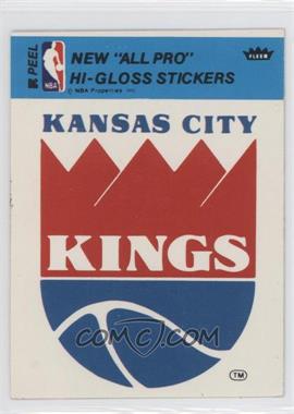 1978-79 Fleer NBA Basketball Team Stickers - [Base] #KCK.2 - Kansas City Kings (Blue)