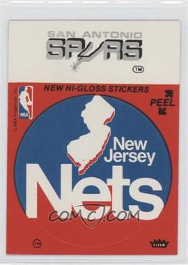 1978-79 Fleer NBA Basketball Team Stickers - [Base] #NJSA.1 - New Jersey Nets, San Antonio Spurs (Red)