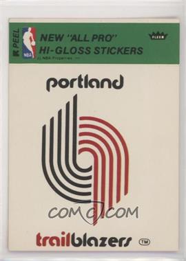 1978-79 Fleer NBA Basketball Team Stickers - [Base] #POTR - Portland Trail Blazers Team