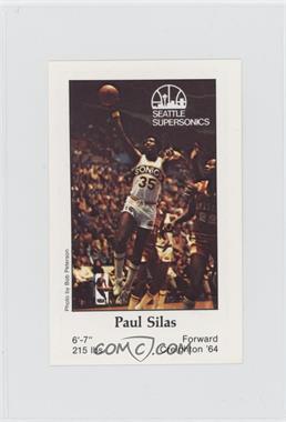 1978-79 Seattle Supersonics Police - [Base] #_PASI - Paul Silas