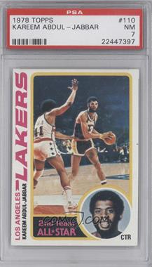 1978-79 Topps - [Base] #110 - Kareem Abdul-Jabbar [PSA 7 NM]