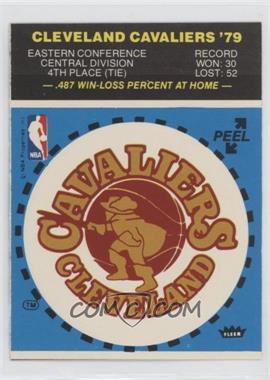 1979-80 Fleer NBA Basketball Team Stickers - [Base] #_CLCA - Cleveland Cavaliers Team