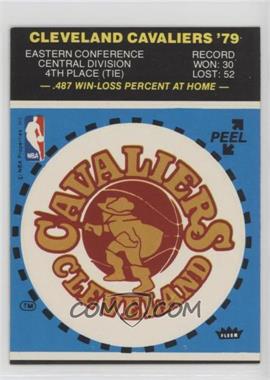 1979-80 Fleer NBA Basketball Team Stickers - [Base] #_CLCA - Cleveland Cavaliers Team