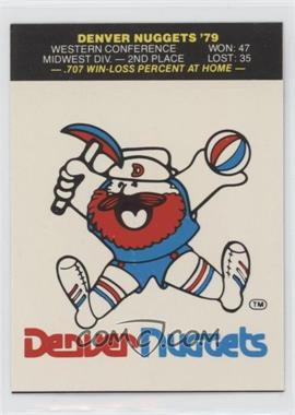 1979-80 Fleer NBA Basketball Team Stickers - [Base] #_DENU - Denver Nuggets