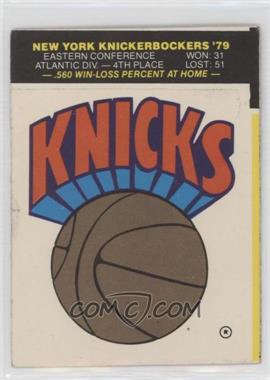 1979-80 Fleer NBA Basketball Team Stickers - [Base] #_NYKN - New York Knicks [Poor to Fair]