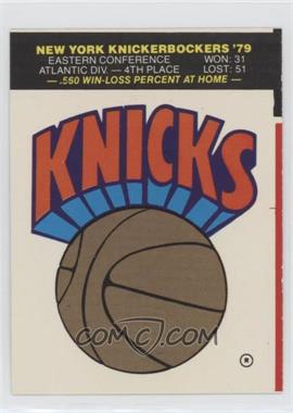 1979-80 Fleer NBA Basketball Team Stickers - [Base] #_NYKN - New York Knicks