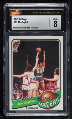 1979-80 Topps - [Base] #31 - Alex English [CSG 8 NM/Mint]