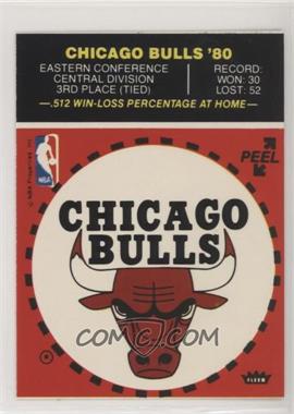1980-81 Fleer NBA Basketball Team Stickers - [Base] #_CHBU.5 - Chicago Bulls (Red; Puzzle Back)