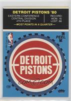 Detroit Pistons (Blue; Puzzle Back)