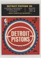 Detroit Pistons (Red; Puzzle Back)