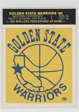 1980-81 Fleer NBA Basketball Team Stickers - [Base] #_GSWA - Golden State Warriors