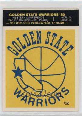 1980-81 Fleer NBA Basketball Team Stickers - [Base] #_GSWA - Golden State Warriors