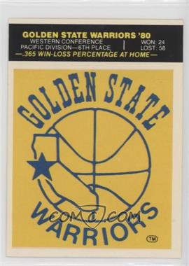 1980-81 Fleer NBA Basketball Team Stickers - [Base] #_GSWA - Golden State Warriors