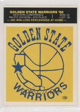 1980-81 Fleer NBA Basketball Team Stickers - [Base] #_GSWA - Golden State Warriors