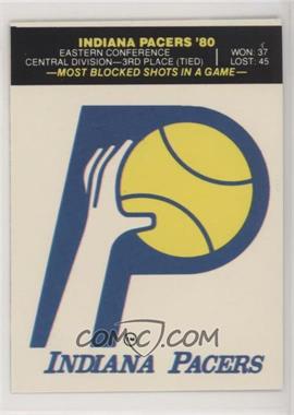 1980-81 Fleer NBA Basketball Team Stickers - [Base] #_INPA.1 - Indiana Pacers (Puzzle Back)