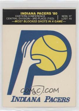 1980-81 Fleer NBA Basketball Team Stickers - [Base] #_INPA.1 - Indiana Pacers (Puzzle Back)
